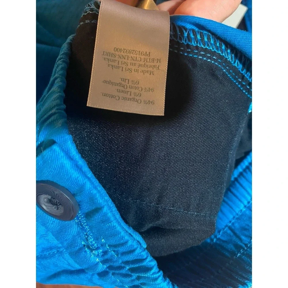 Everlane NWT Men's Blue Shorts Size S Organic Cotton Linen 8.5